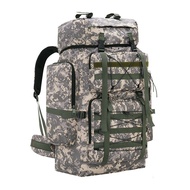 ผู้ชาย 70L ยุทธวิธีปีนเขากระเป๋าขนาดใหญ่กระเป๋าเป้สะพายหลังกลางแจ้ง Camping Hiking กระเป๋าเป้สะพายหล