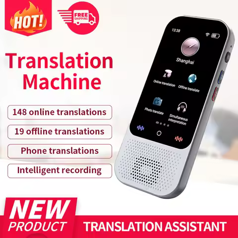 Language Translator Device Support 138 Languages Translation Device AI Translator with ChatGPT Offli