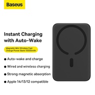 Baseus Power Bank 10000mAh Mini Magnetic Wireless Fast Charge with Auto-wake Powerbank