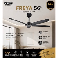 FIERO FREYA/ MIYA 56'' Ceiling Fan DC Motor Remote Control 12+12 Speed Timer Off Memory Speed