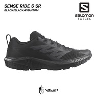 Salomon - Sense Ride 5 SR [Black/Black/Phantom] รองเท้าวิ่งเทรล Trail Running กันลื่น น้ำหนักเบา ไม่