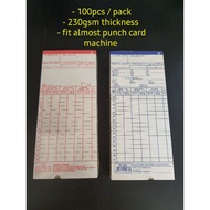 Punch card time card punch card machine card kad waktu