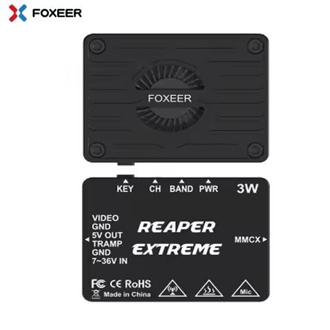 Foxeer 5.8G Reaper Extreme 3W 80CH 25mW 200mW 500mW 1.5W 3W Adjustable VTX for FPV Long Range