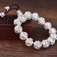 Shuren Pure Silver Bracelet Miaozu Sterling Silver Handicraft S999