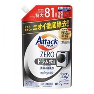 KAO 花王 - Attack ZERO 滾筒用洗衣液補充裝 (810g) (平行進口)