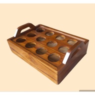 KAYU Teak Wood mineral Water Placemats Like woodraft