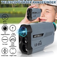 ARTBULL LS-650 Golf Laser Rangefinder 3 Lens 650 Yards Range 6X Magnification with Flag Locking Slop