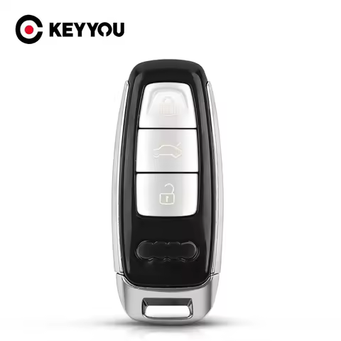 KEYYOU For Audi A6 C8 A7 A8 Q8 2017 Replacement Remote Car Key Case