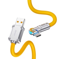 DPower 1 Meter CB-X07P USB-A to Type C Data Cable 6A Yellow