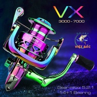 VX Titan Vertical Fishing Reel 7 Colors Lure Fishing Reel Size 3000 to 7000 Quality Fish Loading 8-1
