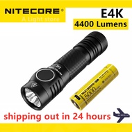 Original NITECORE E4K Flashlight 4400 Lumens LEDs 21700 Compact EDC 700 Hours Ultra long Runtime wat