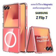 Samsung Z Flip 7 Wireless Charging case Clear Screen Flip7 Magnetic