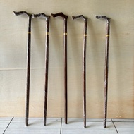 TEAK STICK Walking Stick Elderly Walking Stick Rubber