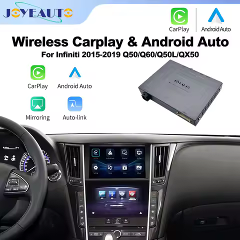 JoyeAuto Wireless CarPlay Retrofit Box for Infiniti 8 inch Screen 2015-2019 Q50 Q60 Q50L QX50 Androi