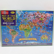200 puzzle World Map puzzle United States Map puzzle Adult Jigsaw Puzzle Children's Puzzle Jigsaw Ea
