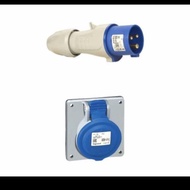 Legrand Panel Mounting 16A 2P + E Famale + Straight Plug 3Pin IP44