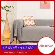 Decorative Sofa Blanket for Living Room Anti-slip Slipcover Knitted Thread Throws Piano Dustproof Cover Tablecloth Tapestry