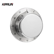 KIPRUN Kitchen Timer Stainless Steel Mechanical Cooking Timer with Magnetic Base Alarm Clock Student