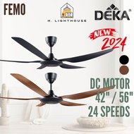 [🔥FREE SHIPPING🔥] DEKA FEMO Kipas Siling DC Motor 24 Kelajuan / Kipas Siling Kuat Angin
