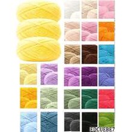 EDCUEBE7 3pcs/150g Mixed Color 5-Ply Milk Yarn, Common Colors, Suitable For Crochet - Applicable For