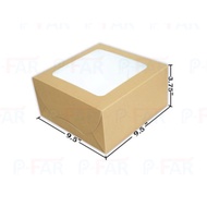 2-Pound Cake Box White Back Size 9.5x9.5x3.75 Inches (50 Pieces) WE005_INH109