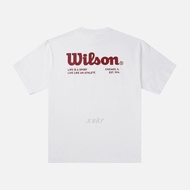 【Hot Sale】WILSONPURE DRY loose cotton tennis suit sports short sleeved T-shirt 601