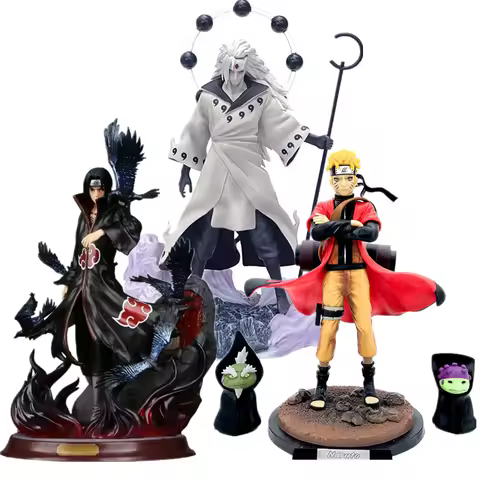 Japanese Anime Hand-made Naruto Nine-Tails Naruto Shippuden Uchiha Itachi Six Knife Class Toad Narut