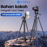 TERLARIS INBEX 3520P Tripod Kamera Professional Tripot DSLR+Free U Holder+Tas (Terbaik)