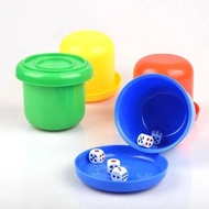 Dice Cup Set with 5 Dice Shake Dice Cup Dice Game Drinking Board Game Liar’s Dice