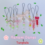 【PuCa】Hanami Dango and Tanghulu phone charms/mochi/keychain/phone straps/cute/aesthetic/kawaii/dopam
