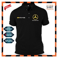 Polo Shirt  Mercedes AMG F1 Racing Team Sauber Motorsport Turbo Baju Casual Cotton Polo