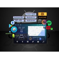 2K Screen Android Player (4+64GB) 8 Core DSP GPS Universal Car Android Player Radio Bluetooth Player