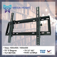 Mega Home TV Bracket Tilt Wall Mount 32" -80" inch TV 15 °C Degree Tilt ||100% High Quality Malaysia