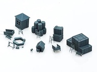 MRY-SFW XJTS72035 1/72 Miniature Scene Farm Building Combination