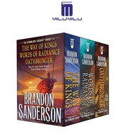 Stormlight Archive MM ชุดกล่อง Iหนังสือ1-3: ทางของพระมหากษัตริย์คำพูดของความสดใสOathbringer (Stormli