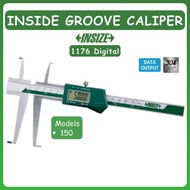 INSIZE Digital Inside Groove Caliper, Upper Jaw 35-6" 9-150 mm Lower Jaw 59-6" 15-150 mm (1176-150)