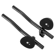 1 Pair Bike Rest Handlebar MTB Road Mountain Bike Aero Bar Relaxation Handle Lightweight Aluminum Al