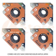 Combo 4 NAM CHAM INOX 80LBS KAPUSI JAPAN - NAM CHAM 80KG (15X15X3CM)