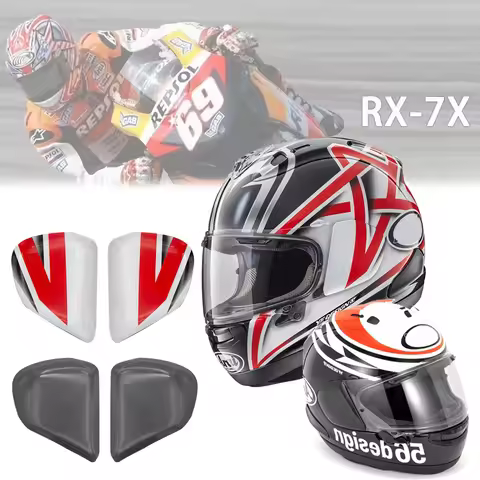 Motorcycle Helmets both sides Shield Cover Set Visor Base Plate For ARAI RX7X RX-7X Rx7x Helmet acce