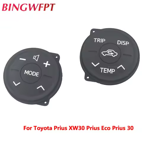 1 Pair Multifunction Steering Wheel Button Switch Control Button For Toyota Prius 30 XW30 2009-2013 