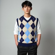 SKYLIN Premium Wool Argyle Vest for Men and Women