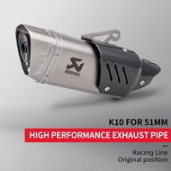 Motorcycle Exhaust Escape Silencer Akrapovic Muffler for Ninja Z400 250 Z900 ZX6R R6 MT07 PCX K10