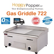Happypopper Commercial Gas Griddle 722 Teppanyaki Electric Griddle Desktop BBQ Griddle Western Burge