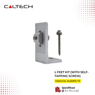 L Feet Kit Solar Panel AL6005-T5 + Self Tapping Screw Bracket Mounting Ø9 x H6 x L40