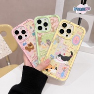 [MYCASEIND] CUTE FLORAL CAT & DOG Angel Eye Printing case vivo y36 y27 4g 5g v27e y17s v27 v29e y28 