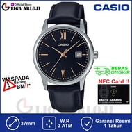 β JAM TANGAN PRIA ELEGAN | CASIO MTP-V002L-1B3UDF - JAM TANGAN PRIA - TALI KULIT - MTP-V002L-1B3 | D