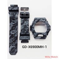 mi strap Aksesori ♨▧CASIO G-SHOCK BAND AND BEZEL GDX6900 GBX6900 100% ORIGINAL