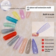 kamembelling 288PCS Colorful Nail Dual Forms Set Full Nail Forms For Reusable Nail Tips Nail Extensi
