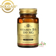 Solgar Vitamin B6 (100 mg) 100 Tablets วิตามินบี 6 100 เม็ด