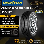 GOODYEAR Assurance COMFORTTRED Car Tire (FREE INSTALLATION/DELIVERY) 16 17 Inch Tayar Kereta Good Ye